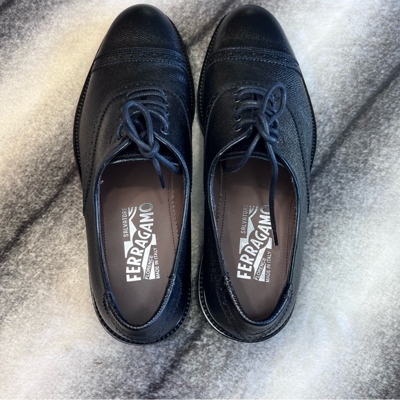 Salvatore Ferragamo Toby Cap Toe Black Oxford main image 11